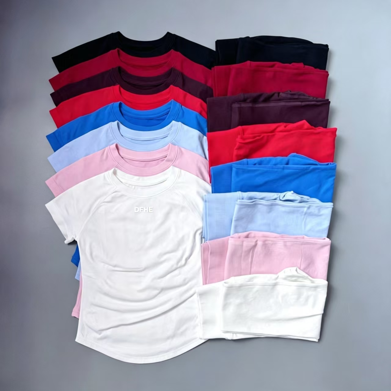 Yoga Fitness Top - Tuta fitness slim DFHE, top yoga