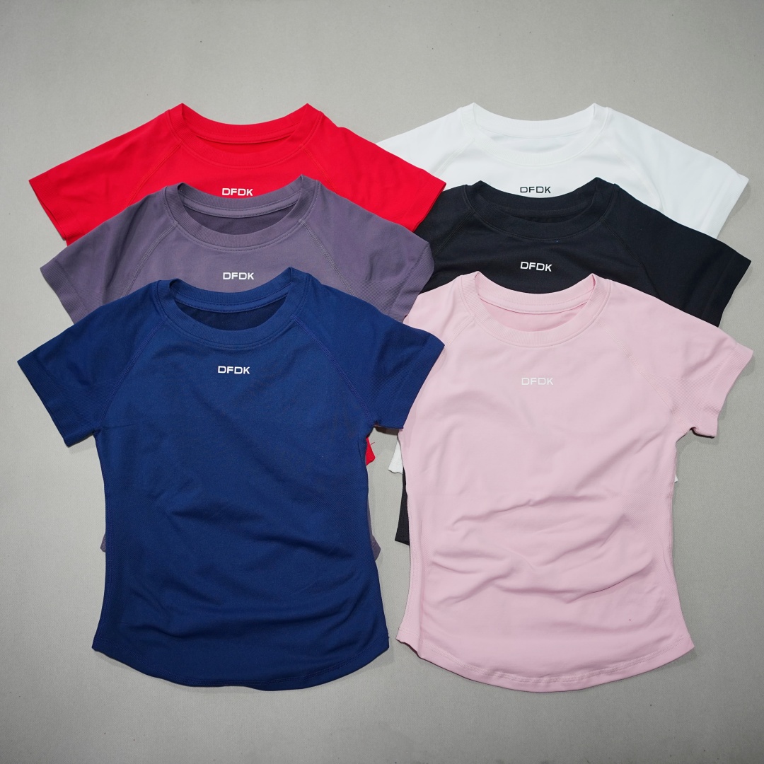 Yoga Fitness Top - DFDK T-shirt elastica da donna a