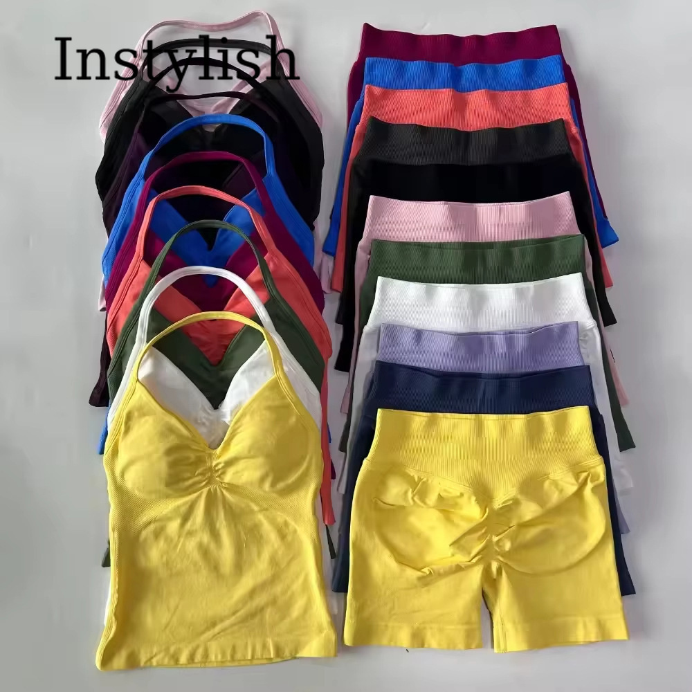 Yoga Fitness Top - Completo Yoga Donna Senza Cuciture 2