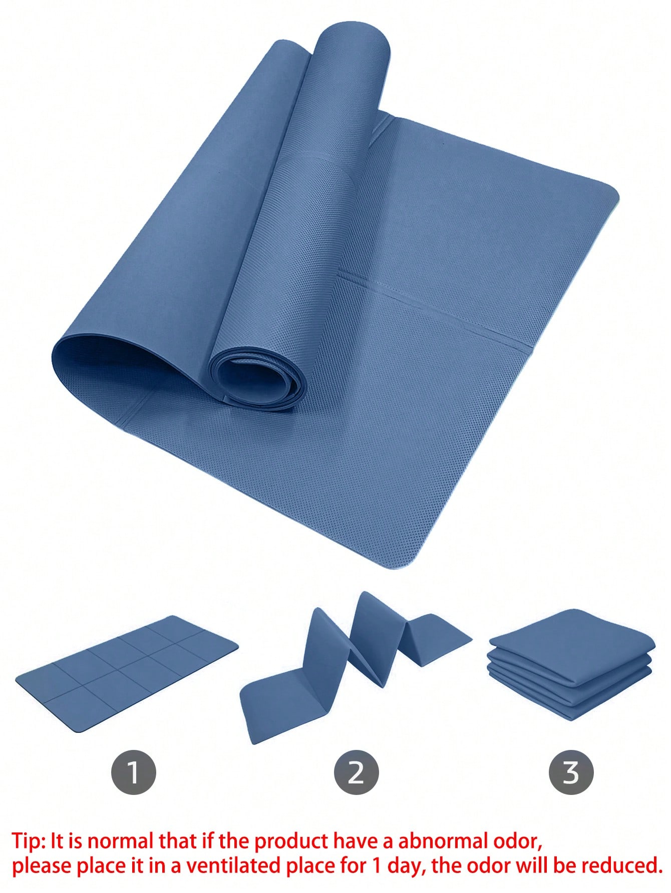 Tappetino yoga pieghevole blu  - Thick Yoga Mat recensione e prezzo