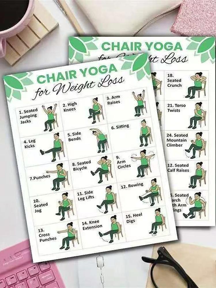 2 Poster Yoga per Casa, Palest - Yoga Health & Fitness Centre recensione e prezzo